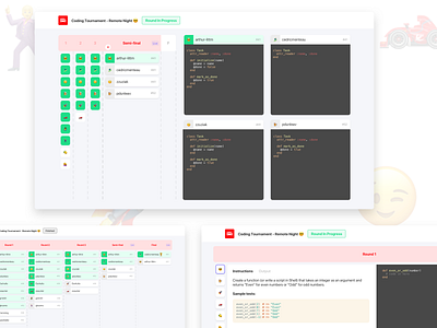 Coding Tournament code editor coding competition game le wagon leaderboard score tournament