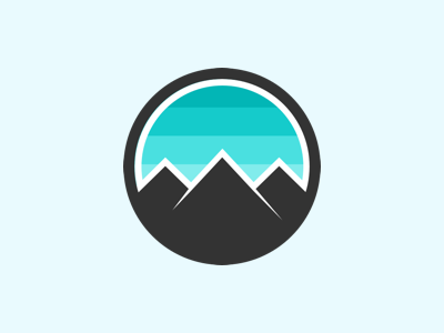 Personal logo for portfolio website logo mountains patagonia sketch app ski snowboard