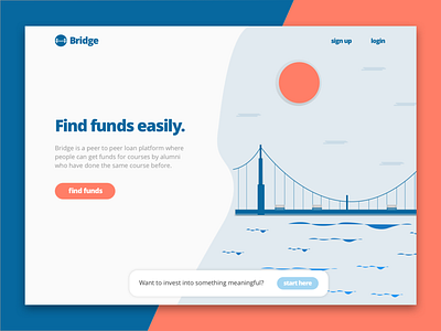 Bridge landing page - Le Wagon project