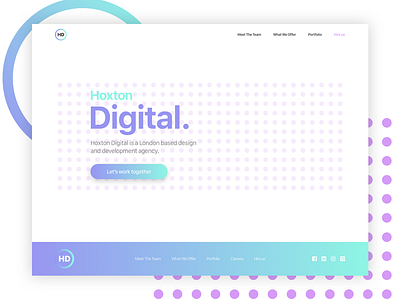 Hoxton Digital - Landing page