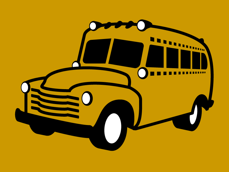 Bus Illy 07 bus concept illustration option rejected vector