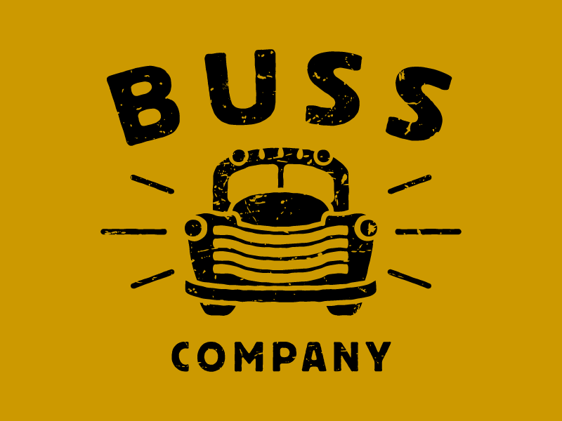 Buss Logo 05 bus concept logo option rejected vector