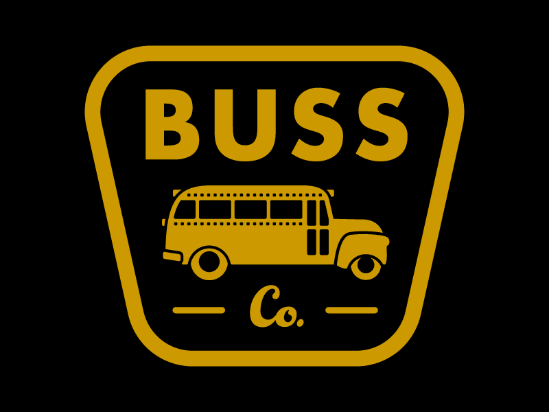 The Buss Co. Final Logo 2 bus final illustration logo reverse vector