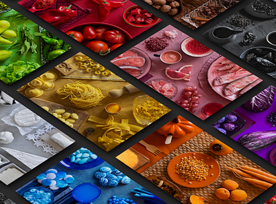 The colors of food - presentation celebration color color palette colorful colors design food food art monochrome palette rainbow visual