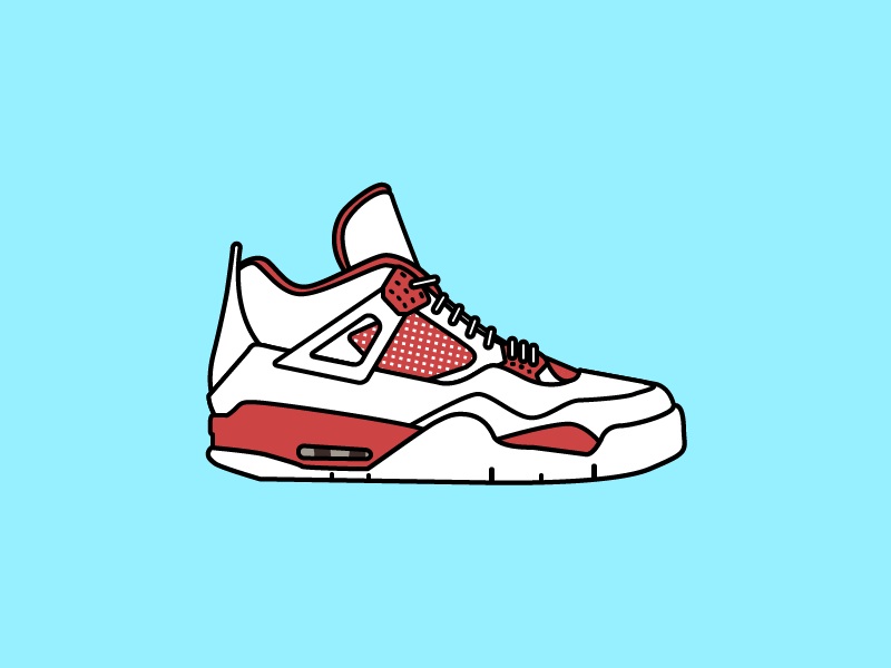 Air Jordan 4 "Alternate '89" shoe sneaker red nike 89 alternate jordan air