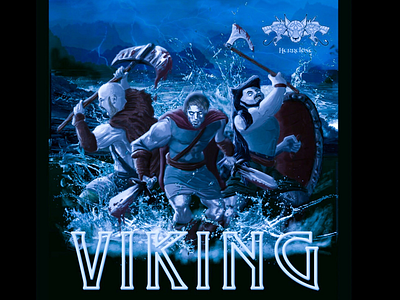 Viking cover art design digital painting fjords graphic design illustration photoshop vikings winter