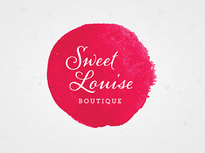 Sweet Louise Boutique Logo boutique branding logo logotype pink