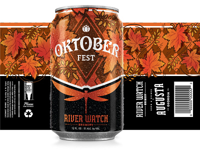 OKTOBERFEST beer beercan illustration packaging