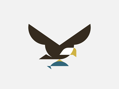 Eagle bird branding design icon illustration logo thicklines