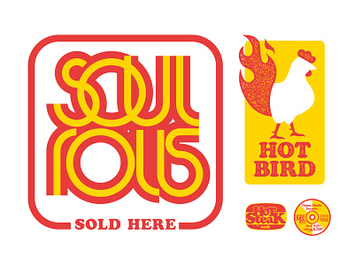 SOUL ROLLS avantgarde chicken deco food lettering lettering logo typography
