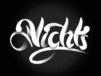 Those Nights handdrawntype illustration lettering popular script