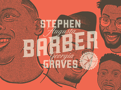 Barber Identity Design branding design drawing illustration logo