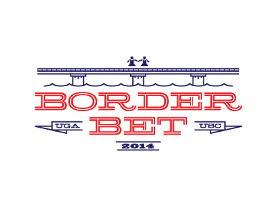 Border Bet logo bridge illustration logo monoweight shirt sports water