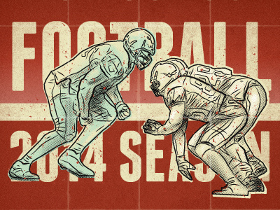 Football Season 29 football illustration losttype players sports