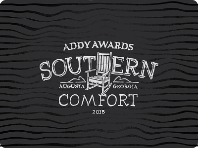 Southern Comfort addy adfed event handdrawntype logo south southern woodgrain