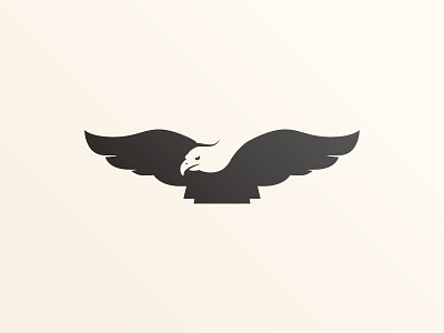 Fly like an Eagle icon illustration logo mark