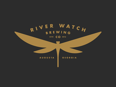 RIVER WATCH BREWERY beer gold local logo