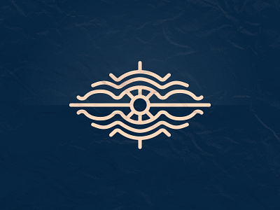 Subversive Oyster icon logo monoline