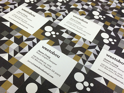 Going for the gold business cards gold pattern printing