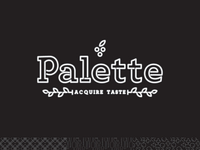 Acquire Taste. logo monline neon patterns thicklines