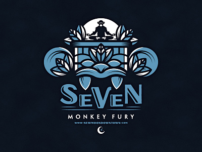 SeVeN Monkey Fury branding coffee logo packagin