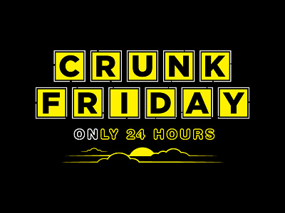 Crunk Friday Hangover Club by Jason Craig on Dribbble
