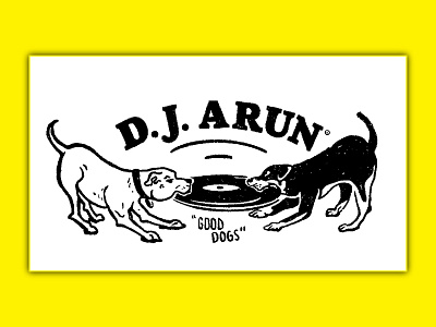 D.J. Arun® businesscard dog illustration jakprints