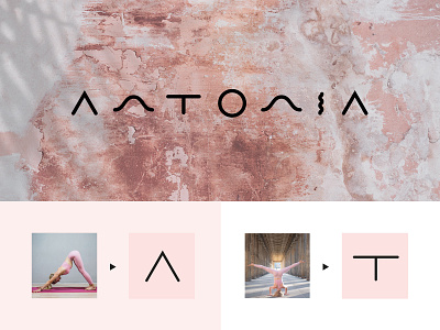 Antonia yoga logotype