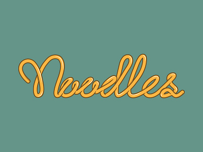 Noodles Logo Illustration brand branding design illustration logo noodles retro vector yellow