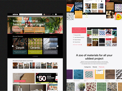 eCommerce Material Sourcing Website branding design figma layout ui uiux ux web design website