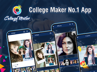 College Maker App UI app ui branding college maker college maker app ui editing app graphic design logo motion graphics photo edit photo light photoeditor ui ui design