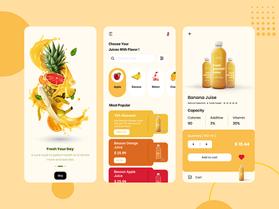 Fruit Juices App Ui app design app ui branding design fruit app design fruit design fruit juices app ui.png graphic design illustration juice design juice ui logo logodesign motion graphics photoshop typography ui uiux design ux vector