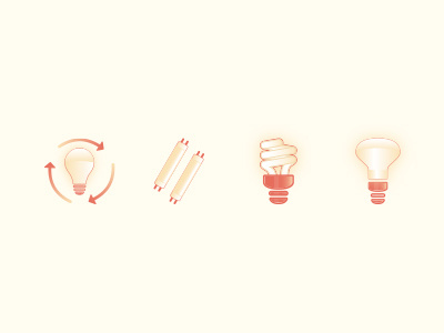 Light Fixture Icons bulb electricity icon design iconography icons ui