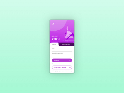 Daily UI Challenge - Day 1 concept dailyui dailyui 001 mobile ui signup signup page ui ui design visual design