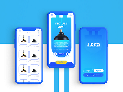 LEDCO Store UI branding lightning logo shop store store app ui