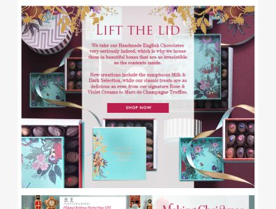 Fortnum & Mason - emailing webdesign