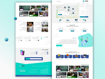 Darsa Educational Website design education website educational flat ui ux web website