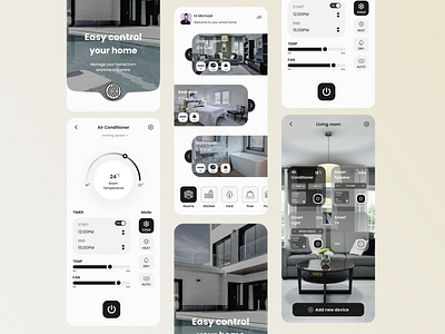 Smart Home Mobile App app concept design design mobile app mobile app design smart home smart home mobile app ui ui design uiux design ux ux design
