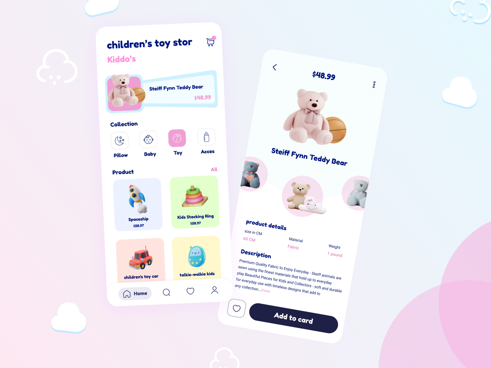 Toy Store Mobile App by Faezeh Amjadi on Dribbble