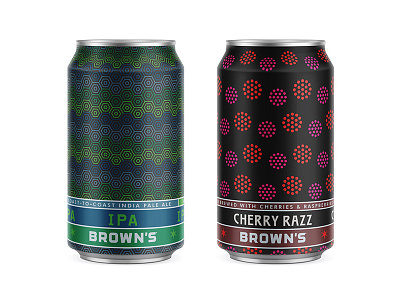 Some new 12 oz.  cans for Brown's Brewing