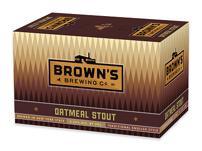 Brown's Oatmeal Stout 6-pack box