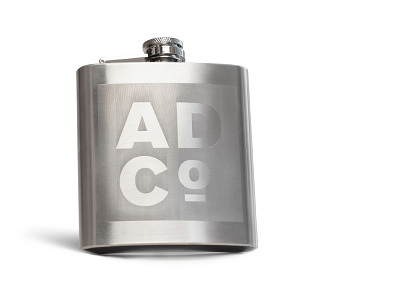 ADCo. Whiskey Flask brand implementation design logotype product whiskey