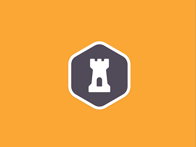 FormKeep Logomark castle form hexagon keep logo tower