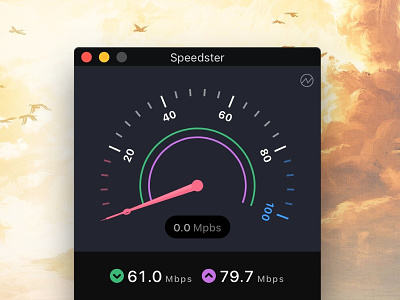Speedster 3.0 Beta app gauge macos osx retro sierra speedometer speedtest