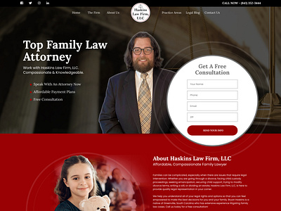 Haskin Law Firm lawfirm webdesign