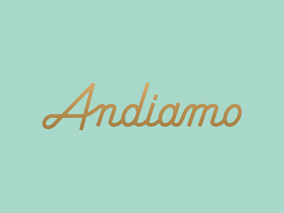 Andiamo italian logotype script