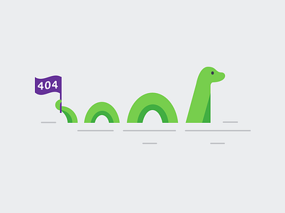 404 Nessie Illustration