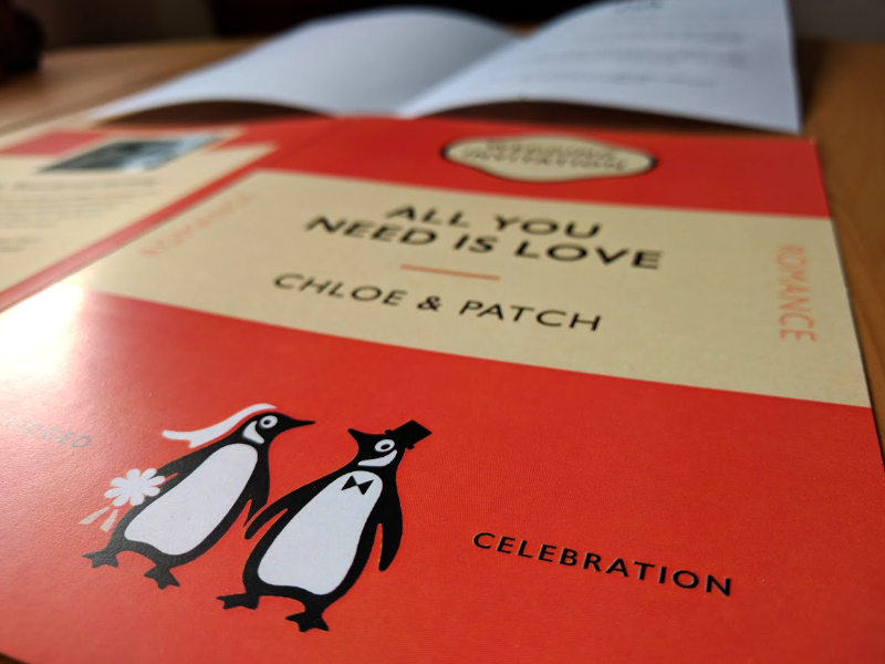 Wedding Invite print penguin books classic books rsvp wedding invite