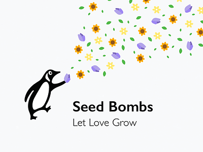 Seed Bomb Freebie favours flower bombs flowers illustration penguin penguin books wedding