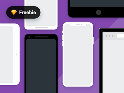 Flat Device Mockups (Sketch Freebie) device mockups download flat devices freebie psd mobile mockup mockup sketch